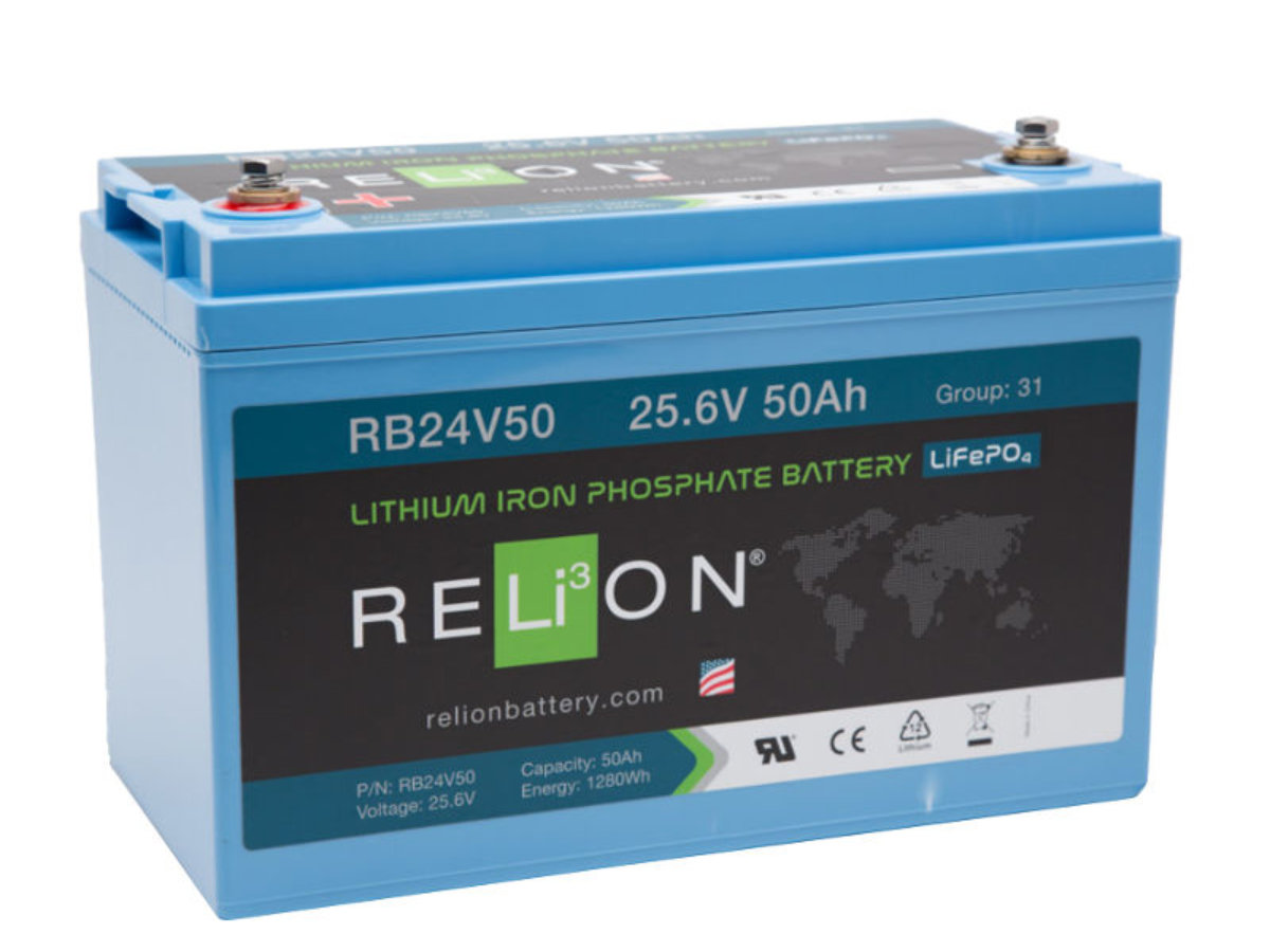 RELiON 12V 100Ah RB100-LT Low Temperature LiFePO4 Deep Cycle Battery